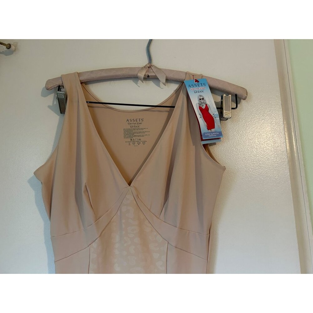 Assets Spanx Red Hot Label Stretch Slimming Cheetah Full Slip Nude XL NEW - Picture 3 of 9